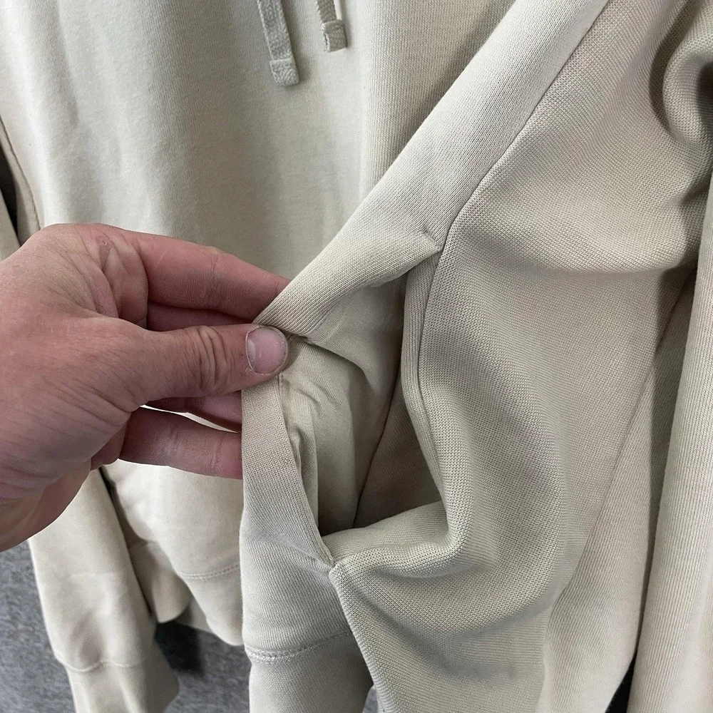 Jordan Hoodie Mens Medium Beige Dri-FIT Pullover Fleece Sweatshirt DQ7327-206